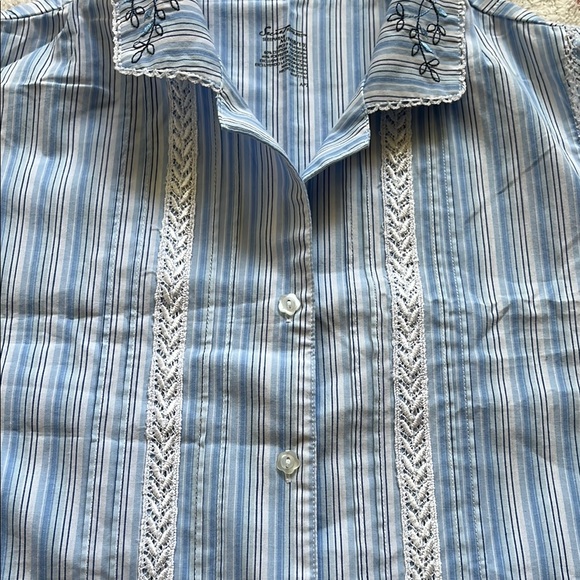 Secret Treasures Blue Striped Pajama Set - Picture 4 of 13